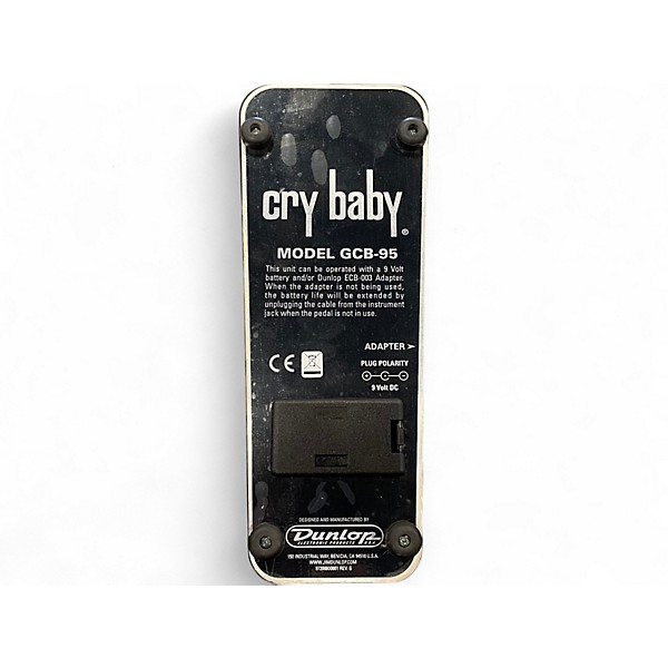 Used Dunlop GCB95 Original Crybaby Wah Effect Pedal