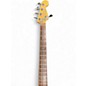 Used Fender American Deluxe Precision Bass V Black and Gold Electric Bass Guitar