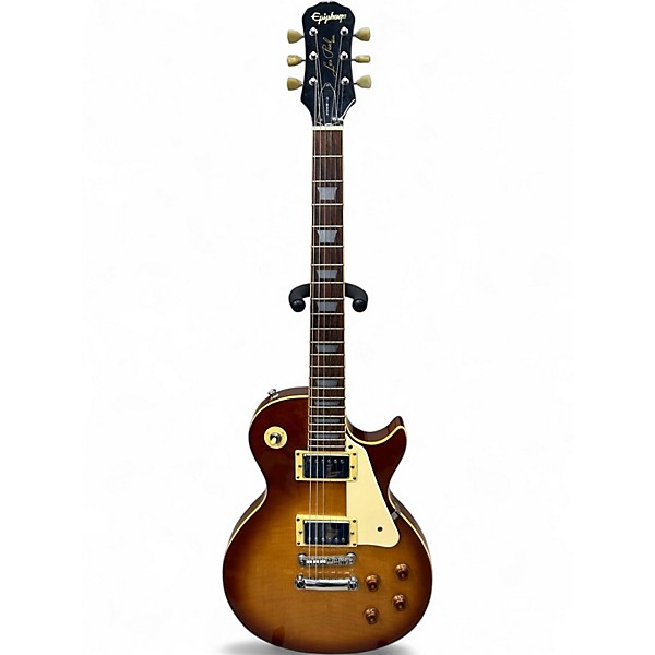 Used Epiphone LES PAUL 2 Tone Sunburst Solid Body Electric Guitar