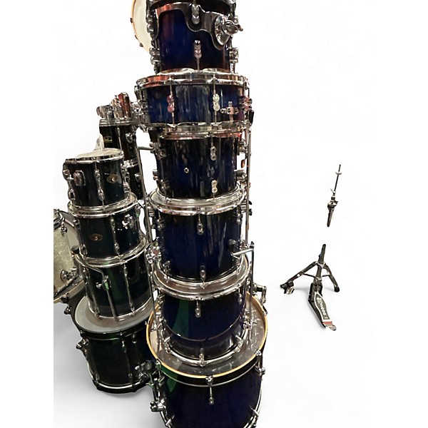Used PDP by DW 6 Piece Concept Series Blue Burst Drum Kit