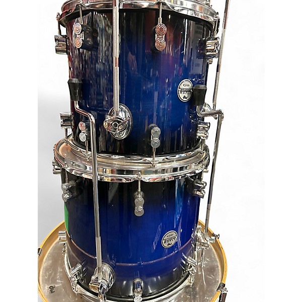 Used PDP by DW 6 Piece Concept Series Blue Burst Drum Kit