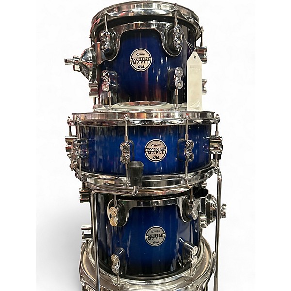 Used PDP by DW 6 Piece Concept Series Blue Burst Drum Kit
