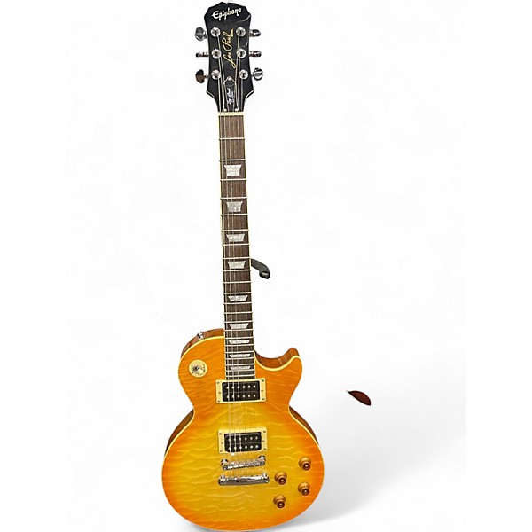 Used Epiphone Les Paul Classic Lemonburst Solid Body Electric Guitar