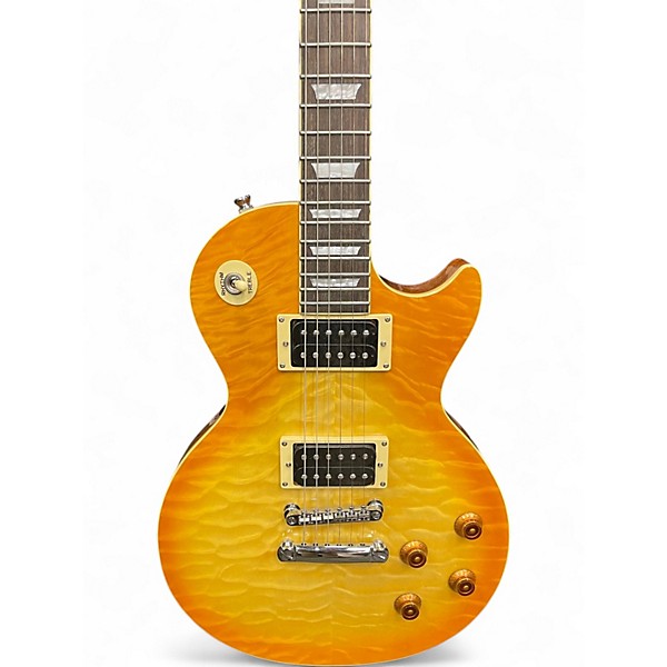 Used Epiphone Les Paul Classic Lemonburst Solid Body Electric Guitar