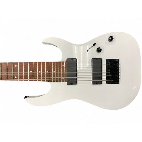 Used Ibanez RG8 8 String White Solid Body Electric Guitar