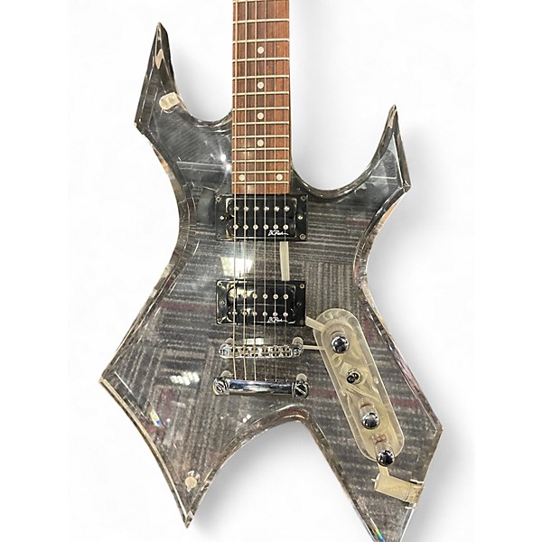 Used B.C. Rich Warlock Clear Solid Body Electric Guitar