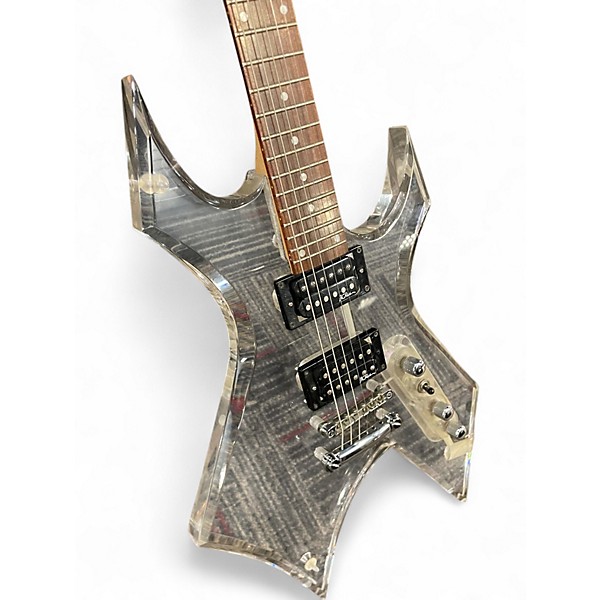 Used B.C. Rich Warlock Clear Solid Body Electric Guitar