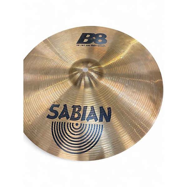 Used SABIAN 16in B8 Crash Cymbal