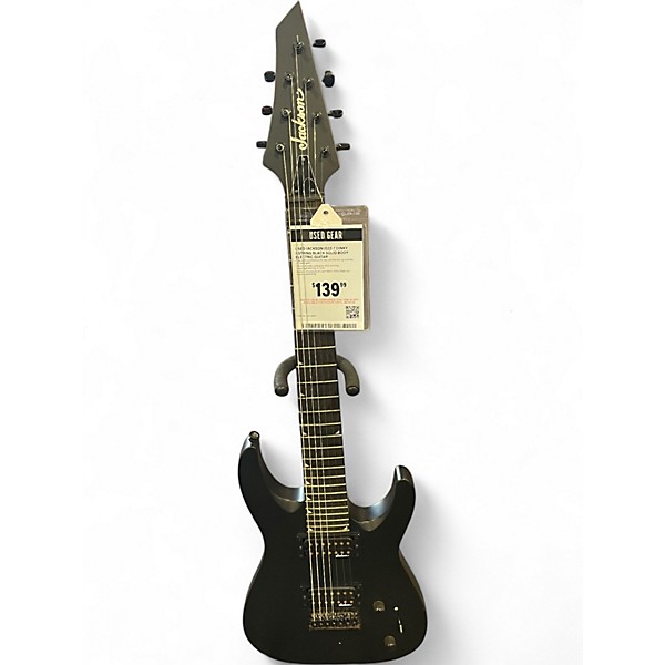 Used Jackson JS22-7 Dinky 7 String Black Solid Body Electric Guitar