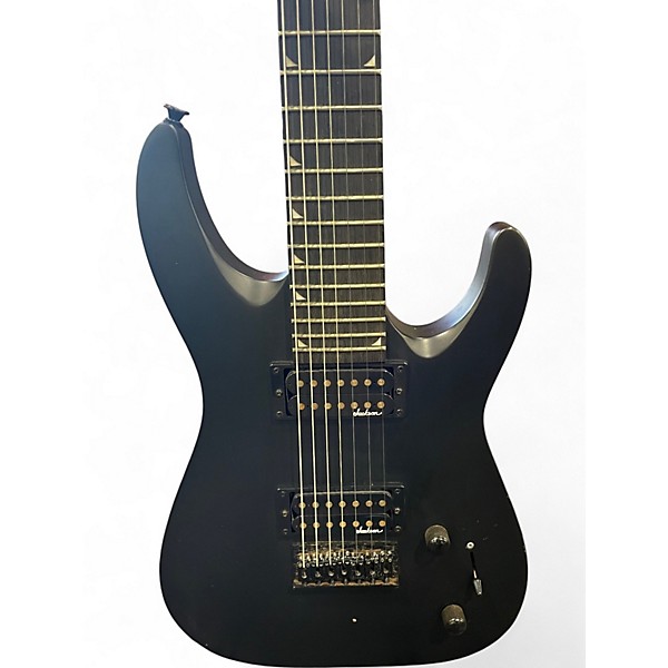 Used Jackson JS22-7 Dinky 7 String Black Solid Body Electric Guitar