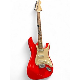 Used Squier Affinity Stratocaster Fiesta Red Solid Body Electric Guitar