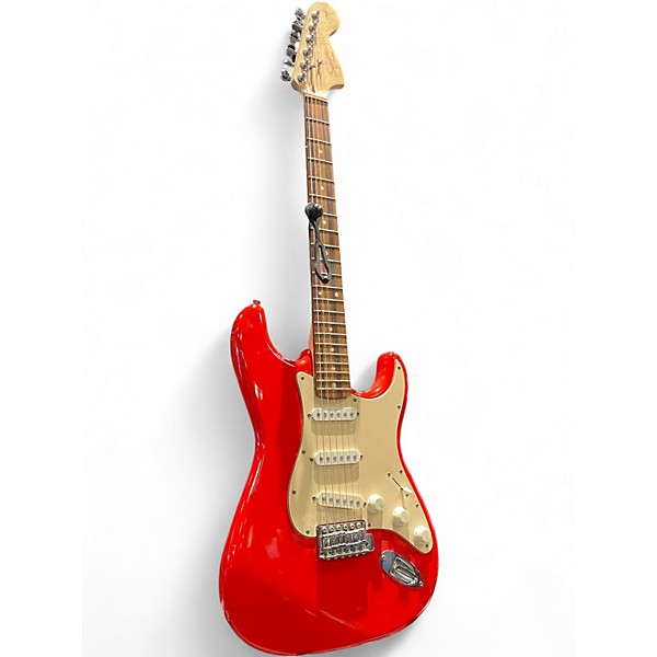 Used Squier Affinity Stratocaster Fiesta Red Solid Body Electric Guitar