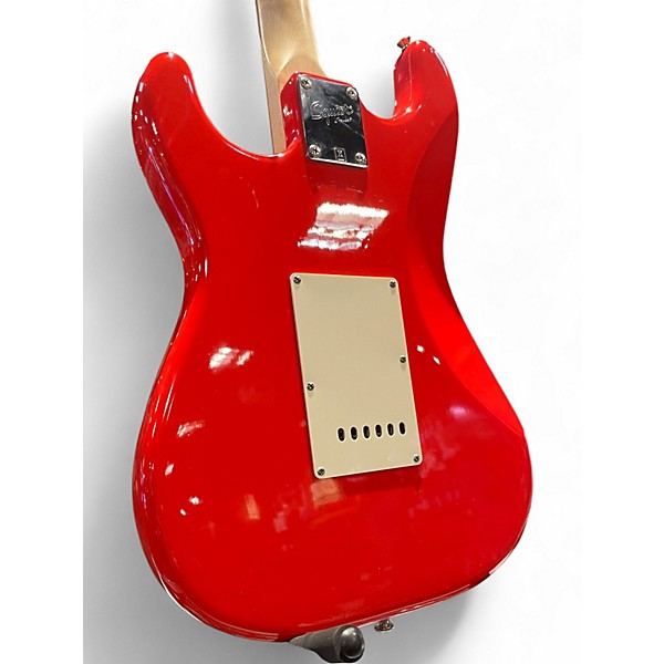 Used Squier Affinity Stratocaster Fiesta Red Solid Body Electric Guitar