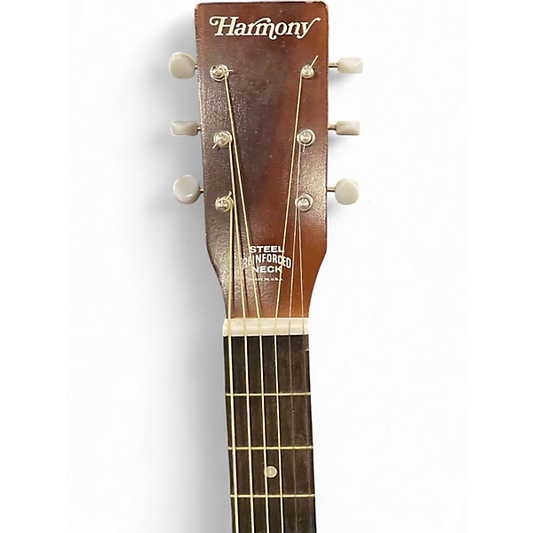 Used Harmony Acoustic Natural Acoustic Guitar