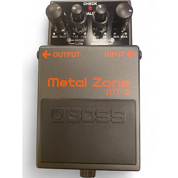 Used BOSS MT2 Metal Zone Distortion Effect Pedal