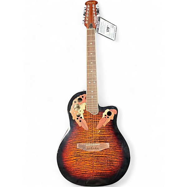 Used Cozart S41103EC 12S Flamed maple 12 String Acoustic Guitar