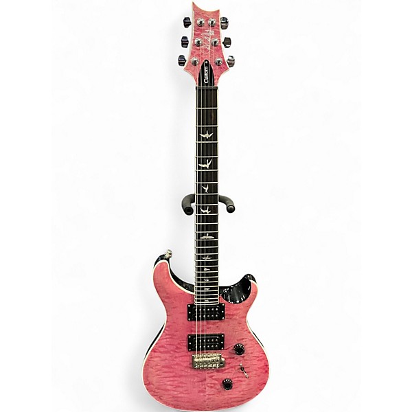 Used PRS SE Custom 24 Pink Solid Body Electric Guitar