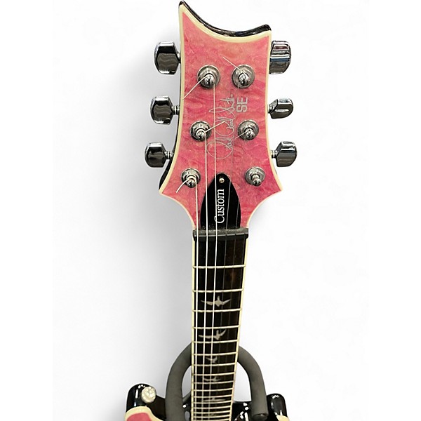 Used PRS SE Custom 24 Pink Solid Body Electric Guitar