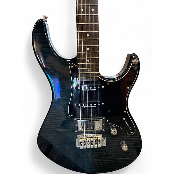 Used Yamaha PAC612VIIFM Trans Black Solid Body Electric Guitar
