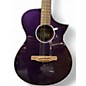 Used Ibanez AEWC10 Purple Classical Acoustic Electric Guitar