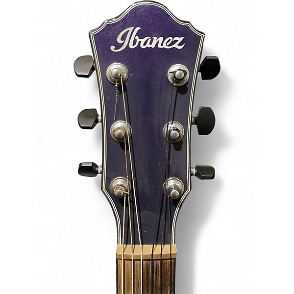 Used Ibanez AEWC10 Purple Classical Acoustic Electric Guitar