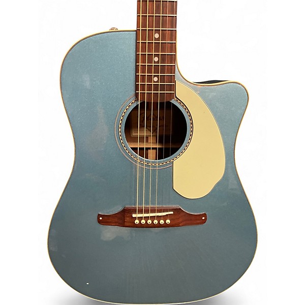 Used Fender Sonoran SCE Lake Placid Blue Acoustic Electric Guitar