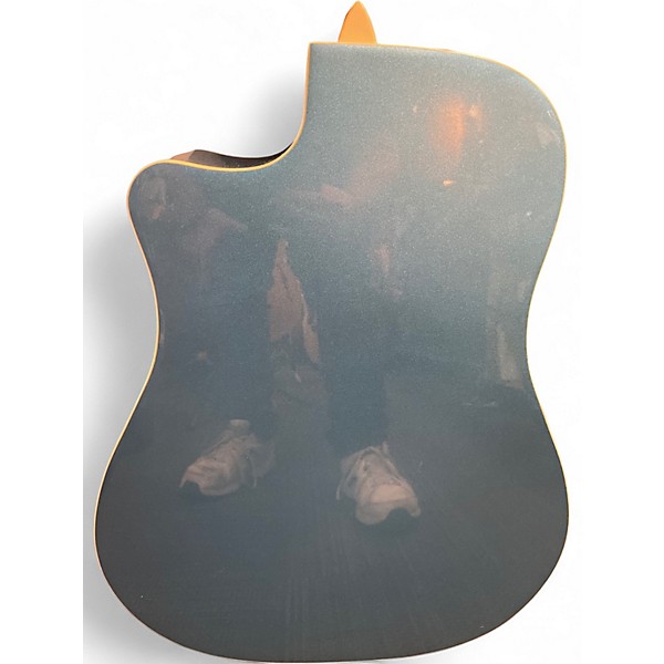 Used Fender Sonoran SCE Lake Placid Blue Acoustic Electric Guitar