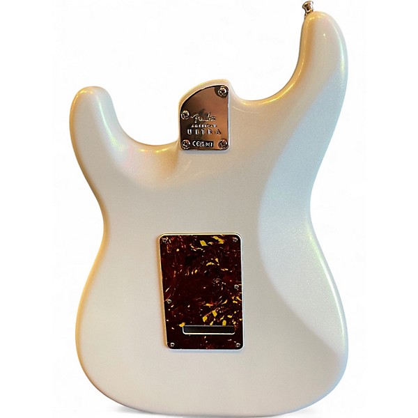 Used Fender American Ultra Stratocaster ARTIC PEARL Solid Body Electric Guitar