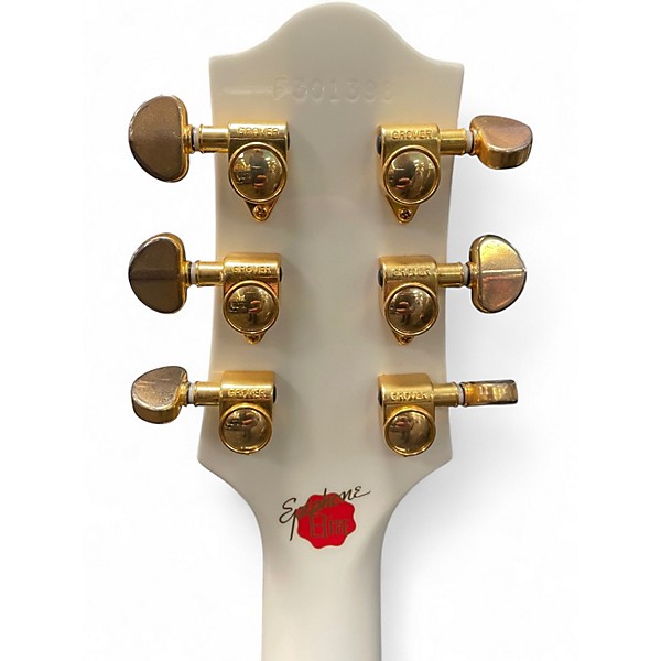 Used Epiphone Les Paul Standard Elite Alpine White Solid Body Electric Guitar
