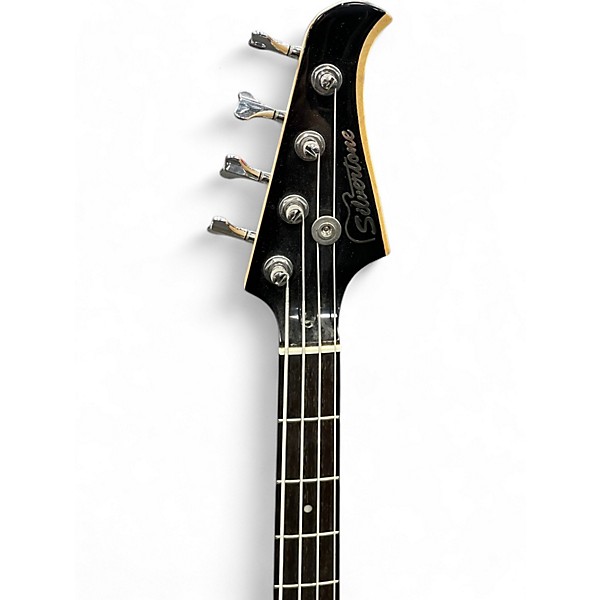 Used Silvertone SSLB 11 Black Electric Bass Guitar