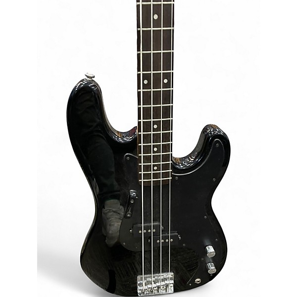 Used Silvertone SSLB 11 Black Electric Bass Guitar