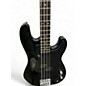Used Silvertone SSLB 11 Black Electric Bass Guitar