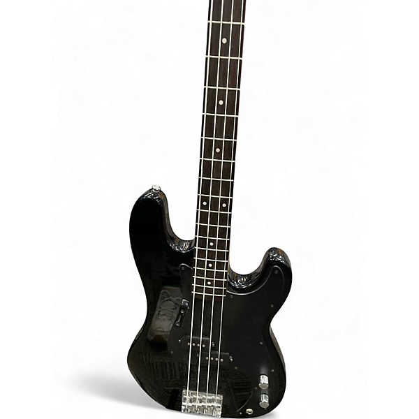 Used Silvertone SSLB 11 Black Electric Bass Guitar