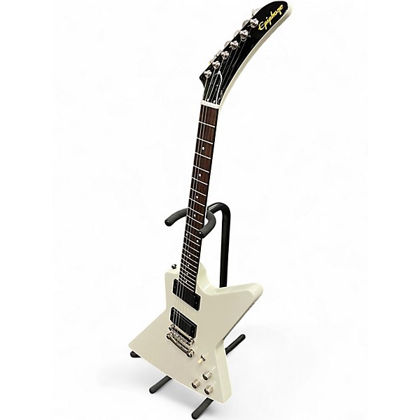 Used Epiphone explorer 80's White Solid Body Electric Guitar