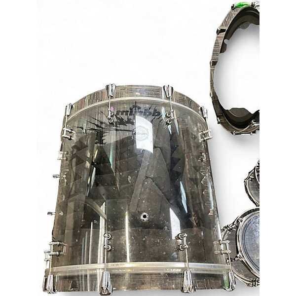 Used 2023 ddrum 6 Piece USA SERIES ACRYLIC ACRYLIC CLEAR Drum Kit