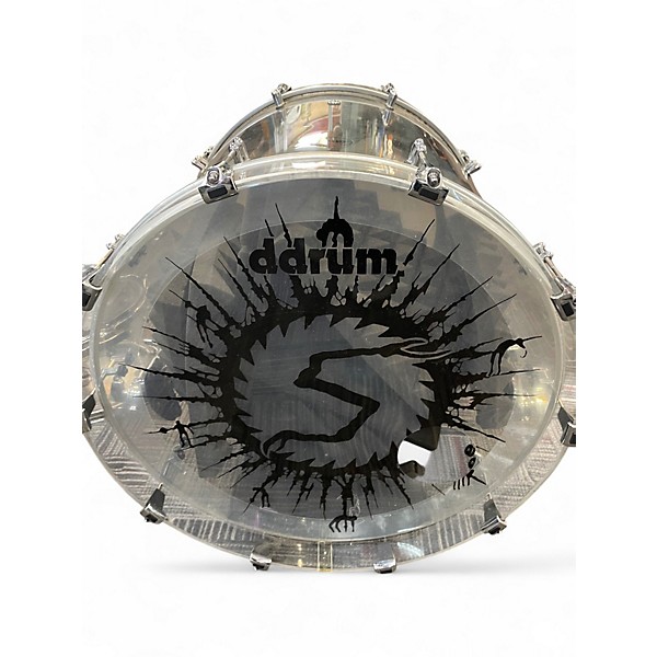 Used 2023 ddrum 6 Piece USA SERIES ACRYLIC ACRYLIC CLEAR Drum Kit