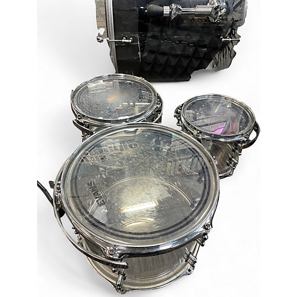 Used 2023 ddrum 6 Piece USA SERIES ACRYLIC ACRYLIC CLEAR Drum Kit