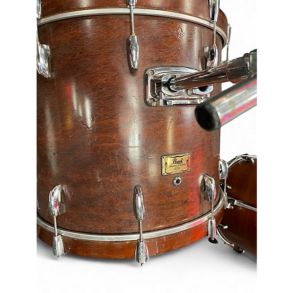 Used Pearl 3 Piece MASTERS CUSTOM EXTRA MAPLE  Brown Drum Kit