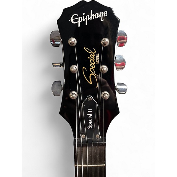 Used Epiphone Les Paul Special II Ebony Solid Body Electric Guitar