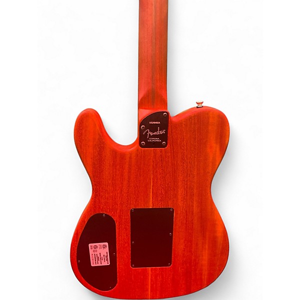 Used Fender American Acoustasonic Telecaster Black Acoustic Electric Guitar