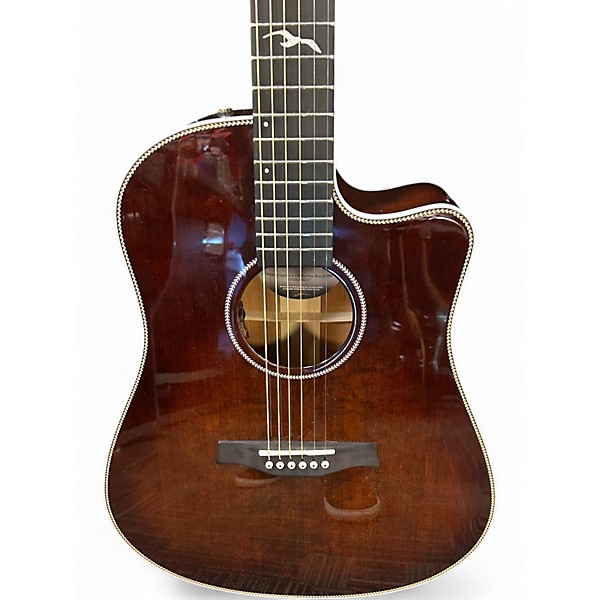 Used Seagull Artist Peppino Signature CW bourbon burst Acoustic Electric Guitar