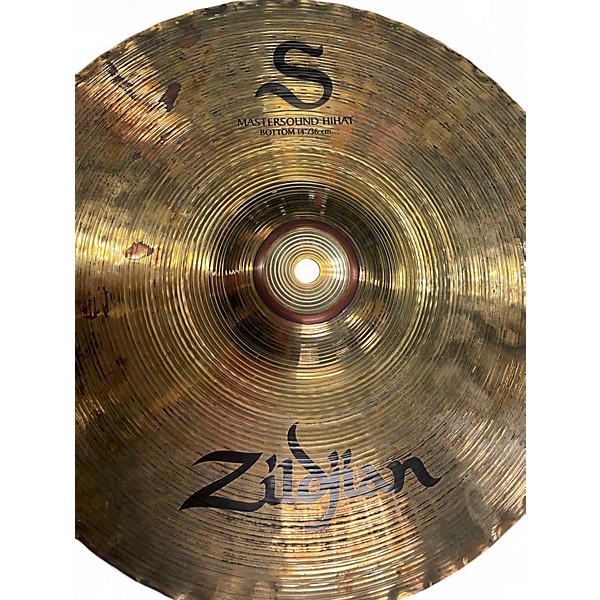 Used Zildjian 14in Mastersound Hi Hat Pair Cymbal