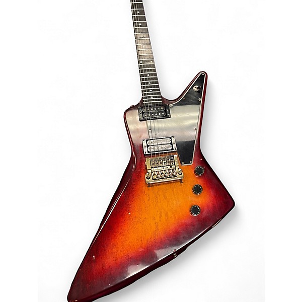 Vintage 1981 Gibson 1981 Explorer 2 Tone Sunburst Solid Body Electric Guitar