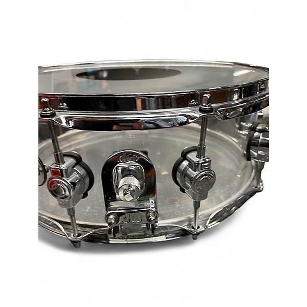 Used DW 5X14 Design Series Acrylic Snare Clear Drum