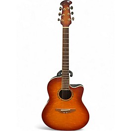 Used Ovation GC24 Celebrity Trans Amber Acoustic Electric Guitar