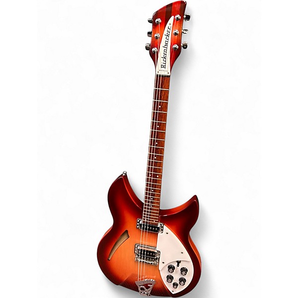 Vintage 1998 Rickenbacker 330 Fireglo Hollow Body Electric Guitar