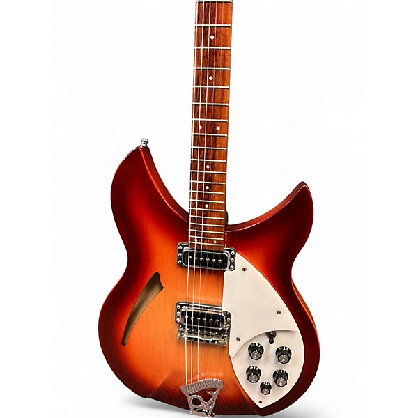 Vintage 1998 Rickenbacker 330 Fireglo Hollow Body Electric Guitar