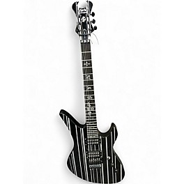Used 2018 Schecter Guitar Research Synyster Gates Signature Standard Black and White Solid Body Electric Guitar