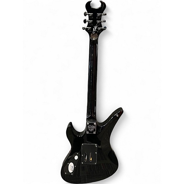 Used 2018 Schecter Guitar Research Synyster Gates Signature Standard Black and White Solid Body Electric Guitar
