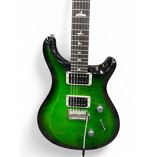 Used PRS Custom 24 BLACK GREEN FADE Solid Body Electric Guitar